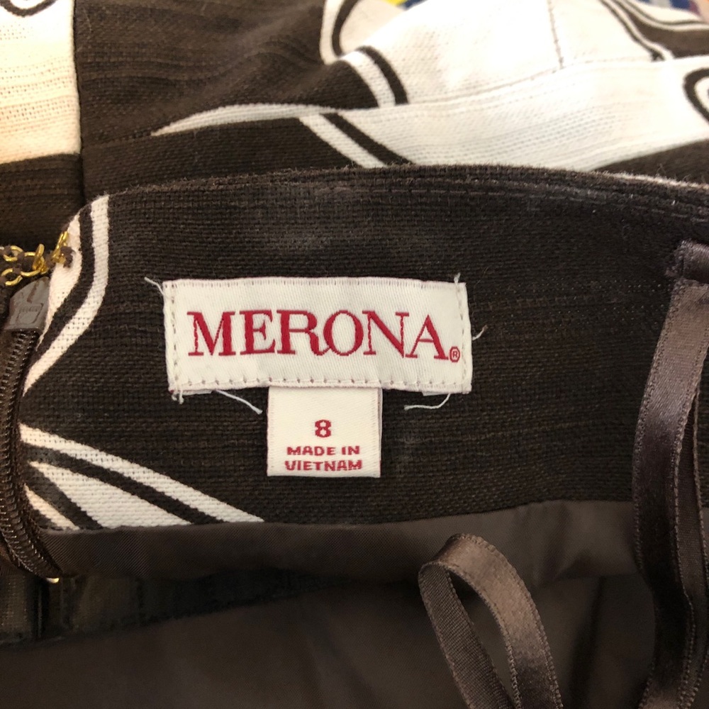 NWT Merona Leaf Print Strapless Dress - Picture 7 of 7